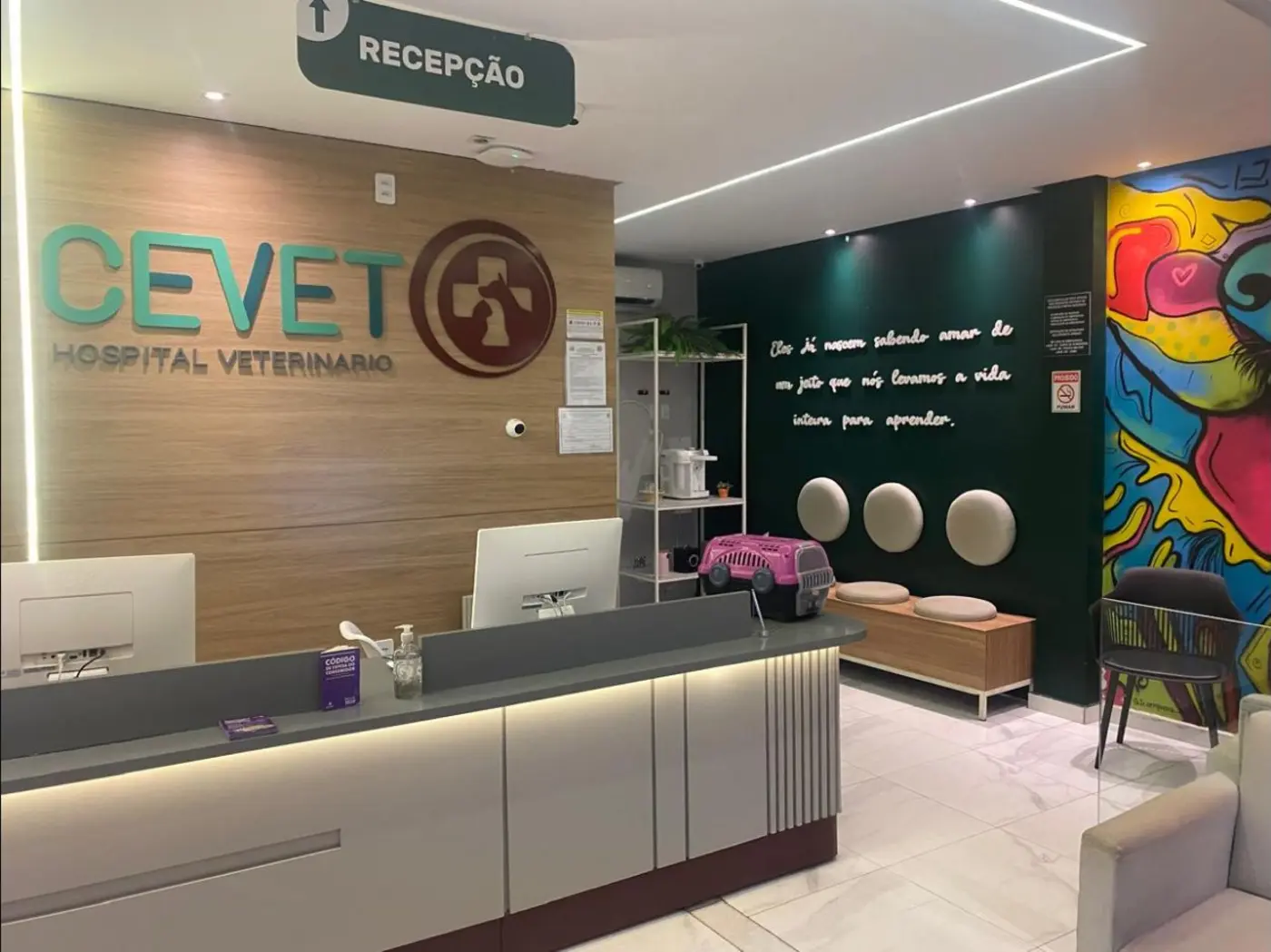 Recepção do Hospital Veterinário CEVET